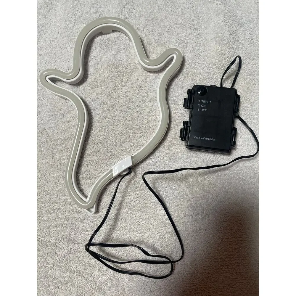 LED White Neon Ghost Decorative Wall Light